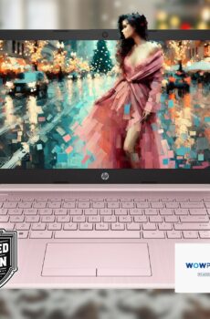 HP 14 Laptop • Back to School Limited Edition with Microsoft 365 • 4-Core Intel CPU • 16GB RAM •1600GB Storage (64GB OnBoard + 512GB External + 1TB OneDrive) • Pink • w/WOWPC Bundle • Win 11