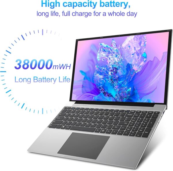 jumper Laptop, 16 Inch FHD IPS 1200p Screen, Quad Core CPU, 4GB LPDDR4 RAM 128GB ROM, Office 365 1-Year Subscription, Windows 11 Computer with Numeric Keypad, 4 Stereo Speakers, WiFi. - Image 6