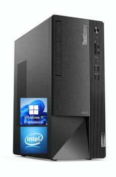 Lenovo ThinkCentre Neo50T Business Desktop | 12th Gen Intel Core Processor (Up to 4.3Ghz) | 16GB RAM | 256GB SSD+1TB HDD | Supports Up to 3 Monitors | Windows 11 Pro | SD Card Reader | Wi-Fi