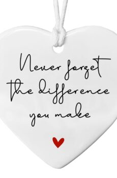 Never Forget The Difference You Make, Thank You Gift, Midwife Gift, Friend Gift, Appreciation Gift, Appreciation Ornament, Coworker Meaningful Leaving, Retirement Gift (Never Forget the Difference)