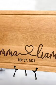 Personalized Engraved Cutting Board for Couples, Custom Couples Gift Ideas for Christmas Wedding Anniversary Engagement Housewarming, Anniversary Gifts for Men Women Parents, Wedding Gifts for Couples