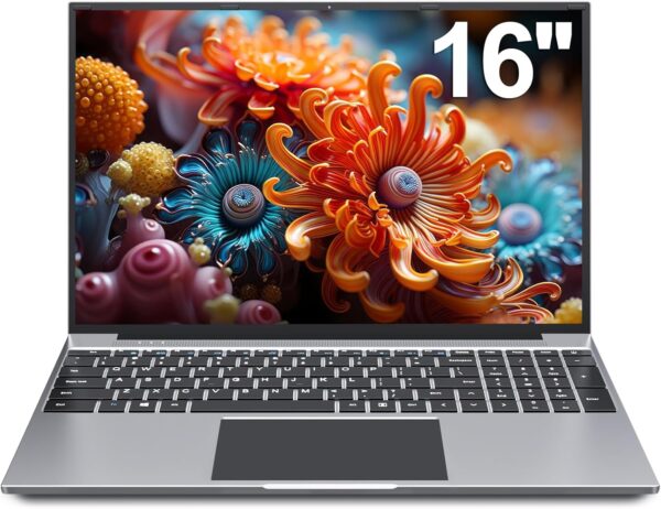 16 inch Laptop, 8GB RAM 256GB Storage Laptop Computer, 5305U Processor, 1920x1200 IPS FHD Display, WiFi, Bluetooth, Webcam, Type-C, 38Wh Battery - Image 2