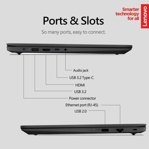 Lenovo New V15 Business Laptop | 40GB RAM | 1TB SSD | Intel Pentium N6000 Processor | 15.6" FHD 1080p Anti-Glare Display | Ethernet RJ-45 | Wi-Fi 6 | Webcam | Windows 11 Pro | WOWPC Recovery USB - Image 3