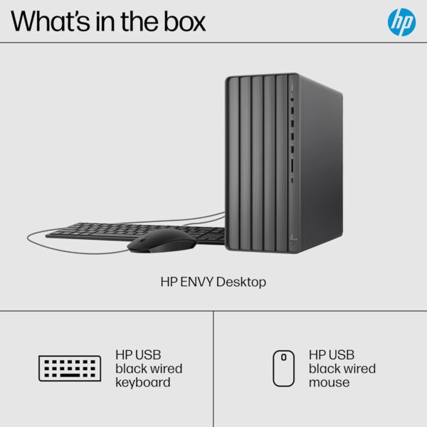 HP Envy Desktop PC, Intel Core i7-14700, 32 GB RAM, 1 TB SSD, Intel UHD Graphics 770, Windows 11 Pro, TE01-5002 (2024) - Image 9