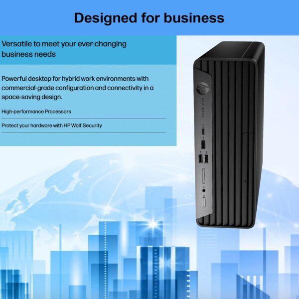 HP ProDesk 400 G9 Small Form Factor Business Desktop, 13th Gen Intel 14-Core i5-13500 Processor, 32GB RAM, 1TB SSD, Wi-Fi 6, HDMI, DP, Support 2-Monitor 4K, Wired Keyboard & Mouse, Windows 11 Pro - Image 3