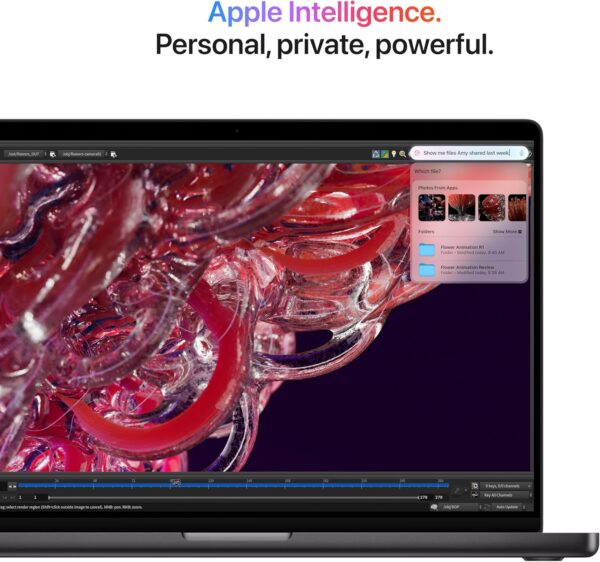 Apple 2024 MacBook Pro Laptop with M4 chip with 10‑core CPU and 10‑core GPU: Built for Apple Intelligence, 14.2-inch Liquid Retina XDR Display, 16GB Unified Memory, 512GB SSD Storage; Silver - Image 4