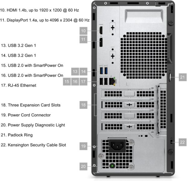 Dell OptiPlex 7010 Tower 7000 Business Desktop Computer, 12th Gen Intel Hexa-Core i5-12500 (Beat i7-11700), 16GB DDR4 RAM, 512GB PCIe SSD, DVDRW, WiFi Adapter, RJ-45, Keyboard & Mouse, Windows 11 Pro - Image 6