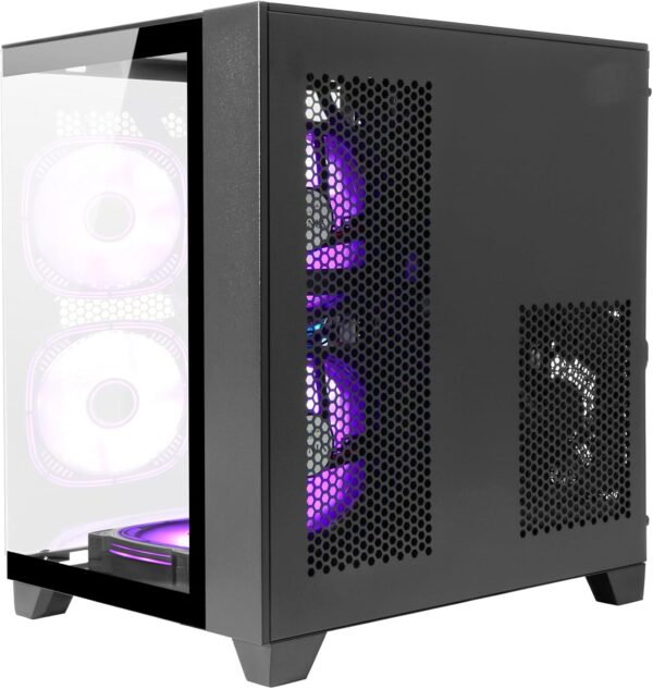 LXZ Desktop Computer AMD Ryzen 5 5600G 6 core 3.9GHz, 16G DDR4 RAM, 512G NVME SSD, Tower Computer for Gaming, Home and Office (Black) - Image 9