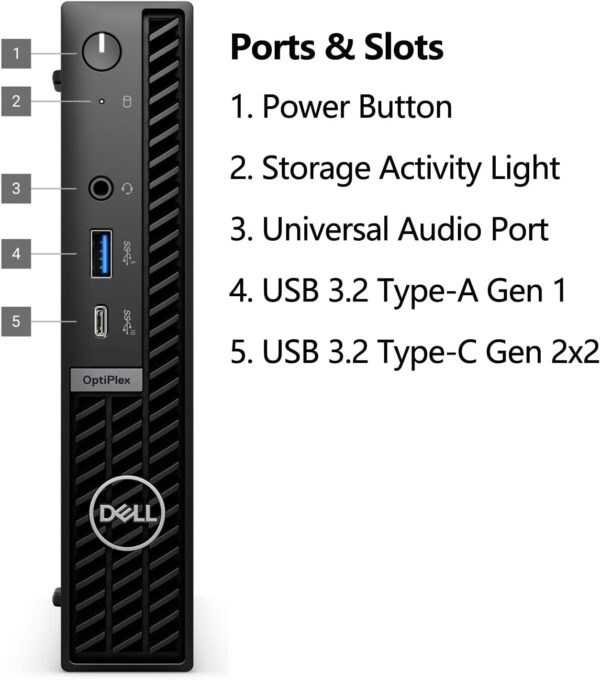 Dell OptiPlex 7020 MFF Micro Form Factor Mini Business Desktop Computer, 14th Gen Intel 14-Core i5-14500T (Beat i7-13700T), 16GB DDR5 RAM, 512GB PCIe SSD, WiFi 6E, 2 DisplayPorts + HDMI, Win 11 Pro - Image 5