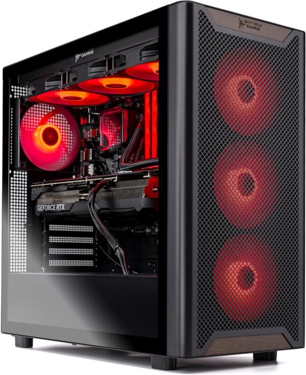 Skytech Chronos Gaming PC Desktop, Ryzen 7 7800X3D 4.2 GHz (5GHz Turbo Boost), NVIDIA RTX 5080 16GB GDDR7, 2TB SSD, 32GB DDR5 RAM 6000 RGB, 850W Gold ATX 3.0 PSU, 360mm ARGB AIO, Wi-Fi, Win 11 Home - Image 4