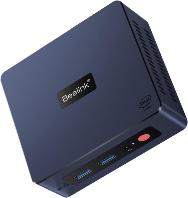 Beelink Mini PC, Mini S Intel 11th Gen 4-Cores N5095, Mini Desktop Computer 8GB DDR4 RAM 128GB SSD, Mini Computer Dual HDMI 4K UHD/Gigabit Ethernet/Dual WiFi/BT4.0/W-11 Pro/HTPC/Family-NAS