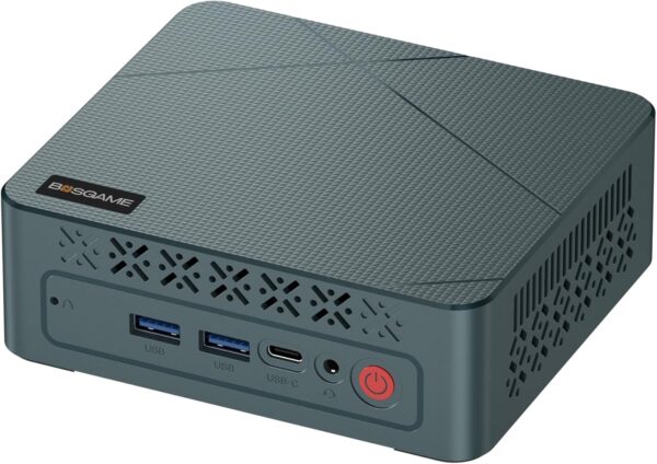 E2 Mini PC, AMD Ryzen 5 3550H Mini Computers (up to 3.7GHz) 16GB RAM, 512GB NVMe SSD, Triple Display Desktop Office PC, USB-C & Dual HDMI 2.0, RJ45 LAN, WiFi 5, Bluetooth 5.0 - Image 2