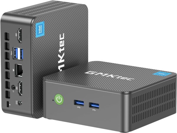 GMKtec G3 Plus Mini PC, Intel Twin Lake N150(Upgraded N100) 16GB RAM 512GB M.2 2280 SSD, Mini Desktop Computer Support Windows 11 Pro/Dual HDMI/WiFi6/BT5.2