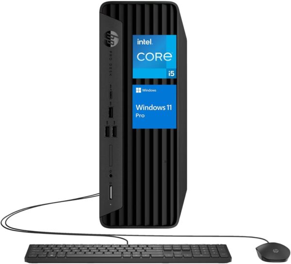 HP ProDesk 400 G9 Small Form Factor Business Desktop, 13th Gen Intel 14-Core i5-13500 Processor, 32GB RAM, 1TB SSD, Wi-Fi 6, HDMI, DP, Support 2-Monitor 4K, Wired Keyboard & Mouse, Windows 11 Pro