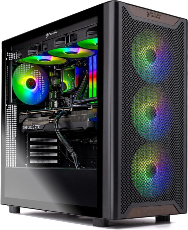 Skytech Chronos Gaming PC Desktop, Ryzen 7 7800X3D 4.2 GHz (5GHz Turbo Boost), NVIDIA RTX 5080 16GB GDDR7, 2TB SSD, 32GB DDR5 RAM 6000 RGB, 850W Gold ATX 3.0 PSU, 360mm ARGB AIO, Wi-Fi, Win 11 Home - Image 2