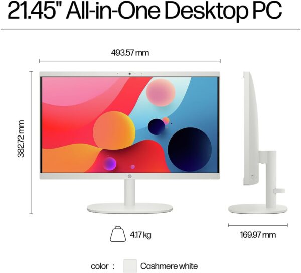 HP 22" All-in-One Desktop Computer for Home and School, Intel Quad-Core Processor (Beat i3-1110G4), FHD Display, 16GB DDR5 RAM, 640GB Storage, WiFi 6, Bluetooth, Business AIO, Windows 11 Pro, AZ-XUT - Image 8