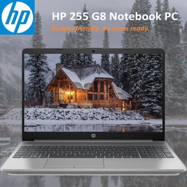 HP Essential 255 G8 15.6 Business Laptop, 15.6" FHD Display, AMD Ryzen 5 5500U, 32GB RAM, 1TB SSD, Webcam, RJ-45, Bluetooth, SD Card Reader, HDMI, Wi-Fi 6, Windows 11 Pro, Grey - Image 4