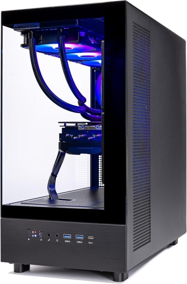 Skytech Azure Gaming PC Desktop, Ryzen 7 9800X3D 4.7 GHz (5.2 GHz Turbo Boost), NVIDIA RTX 5080 16GB GDDR7, 2TB SSD, 32GB DDR5 RAM 6000 RGB, 850W Gold ATX 3.0 PSU, 360mm ARGB AIO, Wi-Fi, Win 11 Home - Image 6