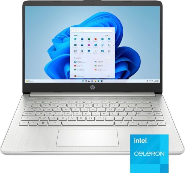 HP Laptop Computer 14" Ultral Light for Students and Business, 4 Cores Intel Celeron, 16GB RAM, 256GB Storage(128GB eMMC+128GB Ghost Manta SD), 1 Year Office 365, Webcam, HDMI, WiFi, USB-C, Win 11 S - Image 4