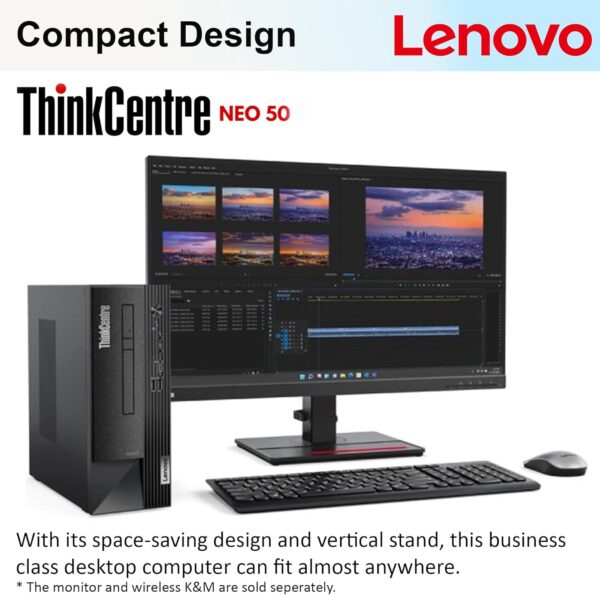 Lenovo ThinkCentre Business Desktop| Intel Core i5 Processor | 32GB RAM | 1TB SSD | Support Upto 3 Monitors | HDMI & USB-C | Ethernet | Wi-Fi | Bluetooth | Keyboard & Mouse| Windows 11 Pro - Image 6