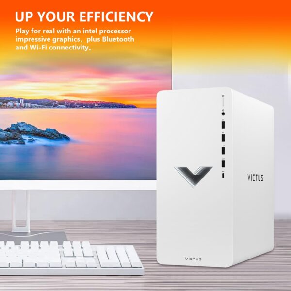 HP Victus 15L i7 RTX 4060 Premium Gaming Desktop, Intel i7-14700F, GeForce RTX 4060, 3D modeling, 32GB RAM, 1TB SSD, Wi-Fi 6, Displayport, Type-C, Windows 11 Home, Bundle with ADATA 512GB External SSD - Image 5