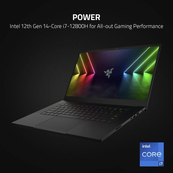 Razer Blade 15 Gaming Laptop: NVIDIA GeForce RTX 3070 Ti - 12th Gen Intel 14-Core i7 CPU - 15.6” FHD 360Hz - 16GB DDR5 RAM - 1TB PCIe SSD - Windows 11 - CNC Aluminum - Chroma RGB - Thunderbolt 4 - Image 3