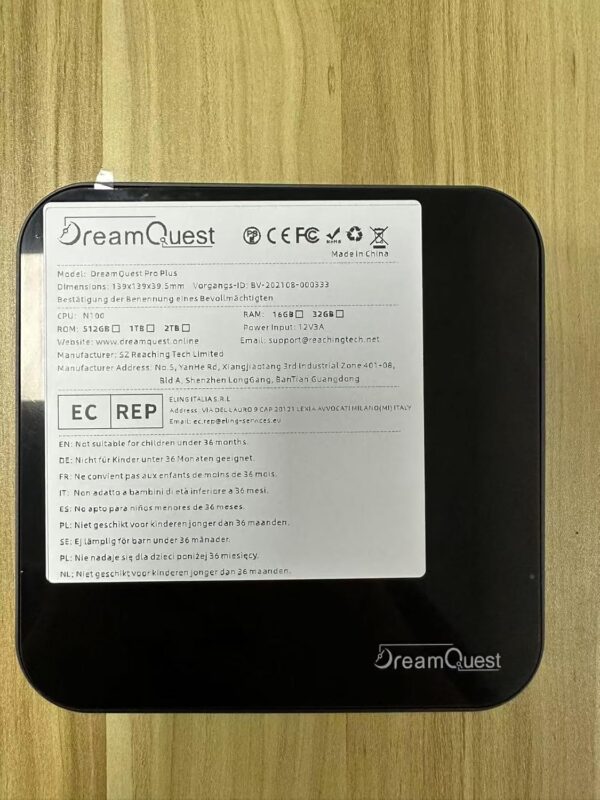 DreamQuest Mini Desktop Computer Windows 11 Pro Preinstalled, Intel 12th N95 (up to 3.4GHz) Mini Pc with 32GB RAM 1TB M.2 SSD, USB3.2, BT4.2,WiFi 5,4k HDMI, Gigabit Port for Home Office - Image 8