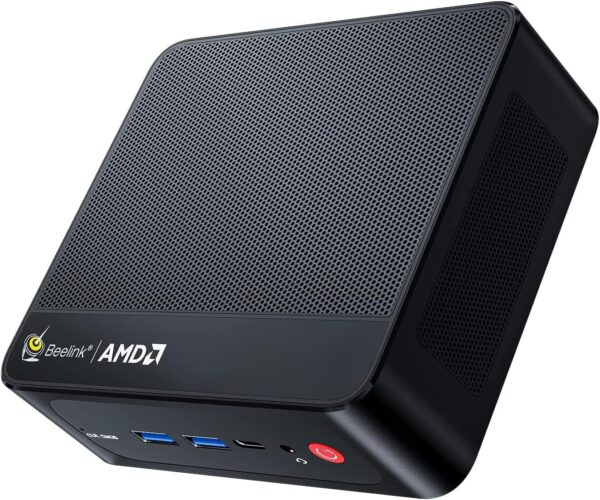 Beelink SER5 Pro Mini PC, AMD Ryzen 7 5850U(up to 4.4GHz) 8C/16T, Mini Computer 32GB DDR4 RAM 500GB NVMe SSD, Mini Desktop Computer 4K@60Hz Triple Display HDMI&DP&USB-C WiFi6/BT5.2/WOL/HTPC/W-11 Pro - Image 2