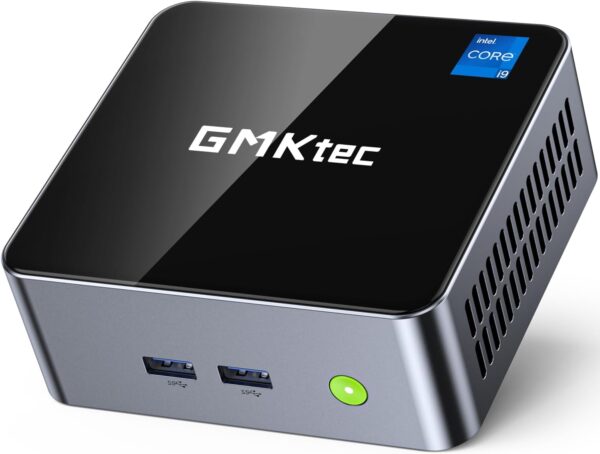 GMKtec Mini Desktop Computer, M3 Intel Core i5 12450H (8C/12T, up to 4.40GHz) Windows 11 Pro Mini PC 16GB DDR4 (8GB*2) 512GB SSD, 2X HDMI 4K, 4X USB 3.2, USB-C, WiFi 6, BT 5.2, RJ45 2.5G Black - Image 2