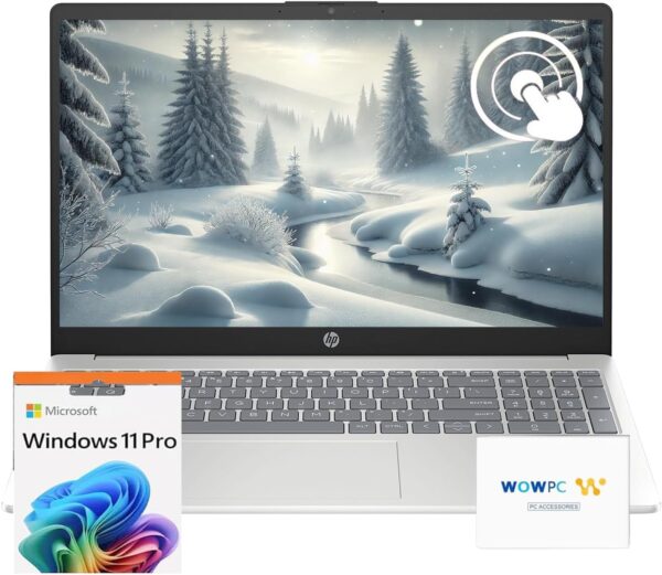 HP 15.6" Touchscreen Laptop with 1 Year Microsoft Office Suite, 32GB RAM, 1TB SSD, 10-Core Intel Core i5-1235U, Fast Wi-Fi 6, Long Battery Life, Windows 11 Pro, w/WOWPC Recovery USB - Image 2