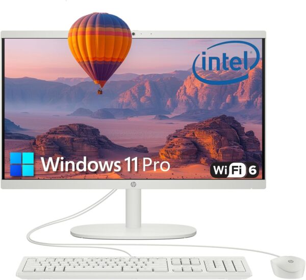 HP 22" All-in-One Desktop Computer for Home and School, Intel Quad-Core Processor (Beat i3-1110G4), FHD Display, 16GB DDR5 RAM, 640GB Storage, WiFi 6, Bluetooth, Business AIO, Windows 11 Pro, AZ-XUT - Image 2