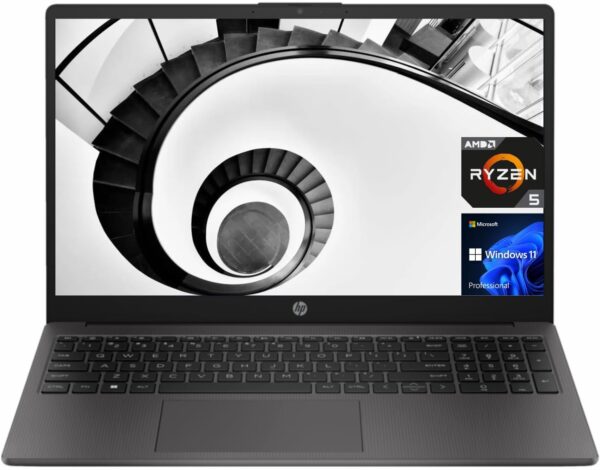 HP 255 G10 Business Laptop, 15.6" FHD Display, AMD Ryzen 5 7530U, 16GB RAM, 1TB PCIe SSD, Numeric Keypad, Webcam, HDMI, Wi-Fi 6, Windows 11 Pro, Grey - Image 2