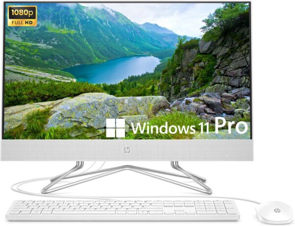 HP All-in-One Desktop Computer, 21.5" FHD Display, Intel Celeron J4025 Processor, 16GB RAM, 1TB SSD, Webcam, HDMI, RJ-45, Wi-Fi, Wired Keyboard&Mouse, Windows 11 Pro - Image 2