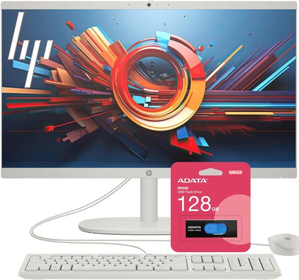 HP All-in-One Desktop| New Version for Business and Personal Use| 22" FHD Display| Intel Celeron Processor| 32GB RAM| 512GB PCIe SSD & 128GB External Drive| HDMI | KB&Mouse| WiFi6| Windows 11 - Image 2