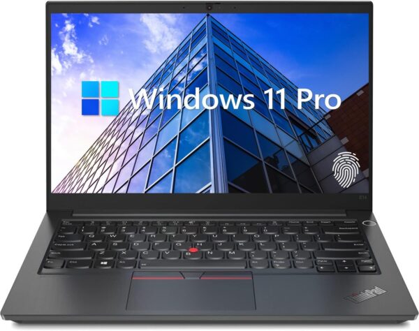 Lenovo ThinkPad E14 Gen 5 Business Laptop, 14" FHD+ Display, AMD Ryzen 7 7730U (Beat i7-1255U), 24GB RAM, 1TB SSD, FP Reader, Backlit Keyboard, HDMI, RJ45, Wi-Fi 6, Windows 11 Pro, Black - Image 2