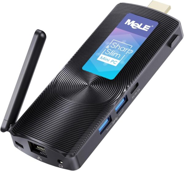 MeLE Fanless Mini PC Stick PCG02, Celeron J4125 8GB RAM 256GB eMMC, Micro Desktop Computer HDMI USB, Gigabit Ethernet, Wi-Fi5 on Business, Industrial, Office, Media, IoT - Image 2