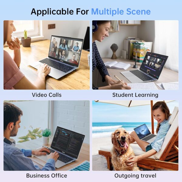 ACEMAGIC 2025 Laptop,17.3-Inch FHD Display Laptop Computer with Quad Core-12th Alder Lake N97(Up to 3.6GHz), 16GB RAM 512GB ROM Gaming Laptop Computer, 6000Mah Battery,Silver - Image 9