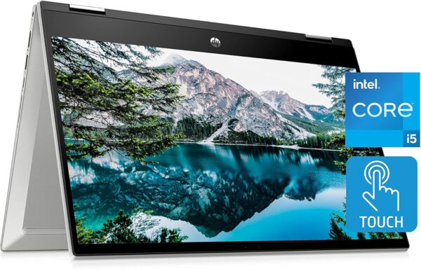 HP Pavilion x360 14” Touchscreen Laptop, 11th Gen Intel Core i5-1135G7, 8 GB RAM, 256 GB SSD Storage, Full HD IPS Display, Windows 10 Home OS, Long Battery Life, Work & Streaming (14-dw1024nr, 2021) - Image 2