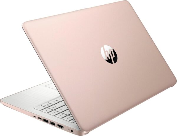 HP Stream 14" HD BrightView Laptop, Intel Celeron N4120 Processor, 8GB RAM, 64GB SSD, Intel UHD Graphics, 720p Webcam, WiFi, HDMI, Win 11 S, Gold (Renewed) - Image 2