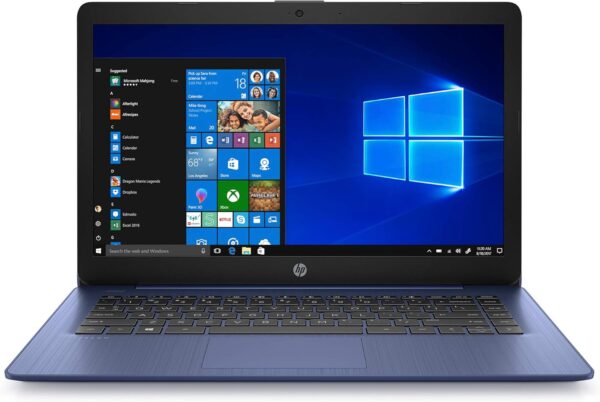 HP Stream 14 inches HD (1366x768) Display, Intel Celeron N4000 Dual-Core Processor, 4GB RAM, 64GB eMMC, HDMI, WiFi, Webcam, Bluetooth, Win10 S, Royal Blue (Renewed) - Image 2