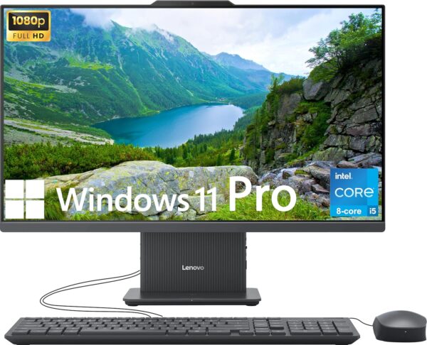 Lenovo ThinkCentre All-in-One Desktop Computer, 24" FHD IPS Display, 8-core Intel Core i5-13420H Processor, 32GB DDR5, 1TB SSD, USB-C, Wi-Fi 6, HDMI in&Out, Wired KB&Mouse, Windows 11 Pro - Image 2