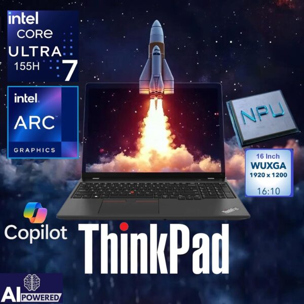 Lenovo ThinkPad E16 G2 Business Laptop Computer, Intel 16-Core Ultra 7 155H (Beat i7-13705H), 64GB DDR5 RAM, 2TB PCIe SSD, 16" FHD+, WiFi 6E, Backlit Keyboard, Fingerprint Reader, W11 Pro, Vent-Hear - Image 5