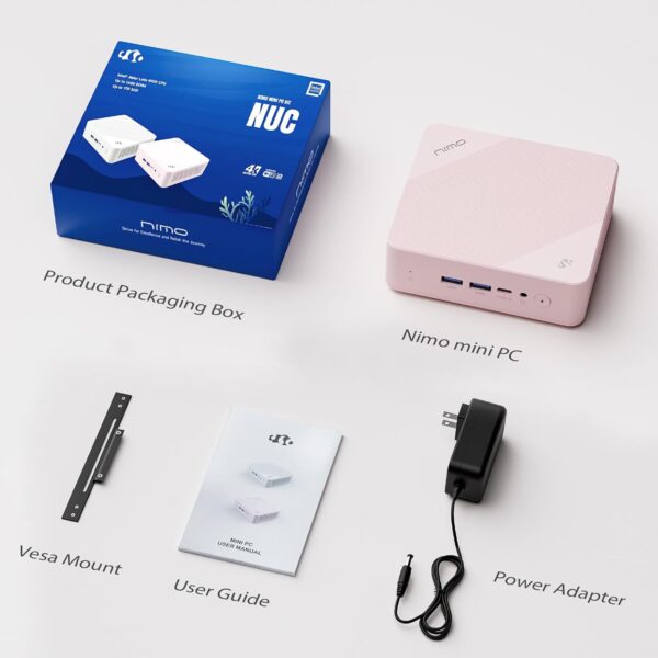 NIMO Mini PC Desktop, 16GB RAM 1TB SSD 12th Gen N100(Beat i3 1115G4) Mini Desktop Computers with USB3.2 BT5.2 WiFi 6, 4K Triple-Monitor Display Micro Computer for Student Home Office - Image 9