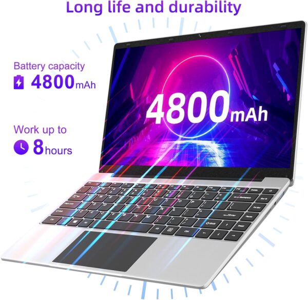 jumper Laptop, 14 Inch FHD Display, 12GB RAM 256GB SSD, Laptop Computer with J4105 CPU, Thin & Portable, 2.4/5G WiFi, BT4.0 - Image 5