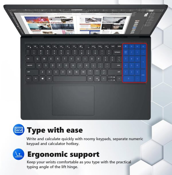 Dell Inspiron 15 3530 Touchscreen Laptop Computer - MS Office 2024 Lifetime for Business, 15.6'' FHD, 13th Gen Intel 10-Core i7-1355U GPU, Numeric Keypad, w/DVD Drive, Win11 Pro(64GB RAM, 2TB SSD) - Image 6