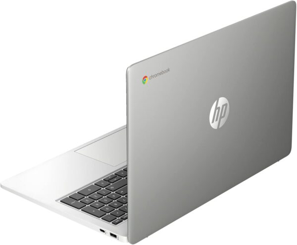 HP Chromebook 15 15.6" HD (Intel Pentium N6000, 8GB RAM, 128GB Storage (64GB eMMc + 64GB SD Card), UHD Graphics, Numeric KB) Home & Student Laptop, Anti-Glare, Webcam, Wi-Fi, Chrome OS, Silver - Image 6