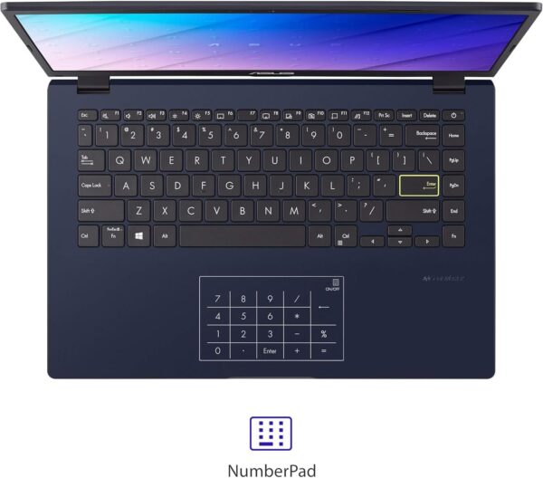 ASUS 14" FHD Laptop, Intel Celeron N4500 Processor, Windows 11 Home, MS Office 365, 4GB RAM, 564GB Storage (500GB External Drive + 64GB eMMC), with WOWPC External DVD & Fingerprint Reader - Image 6