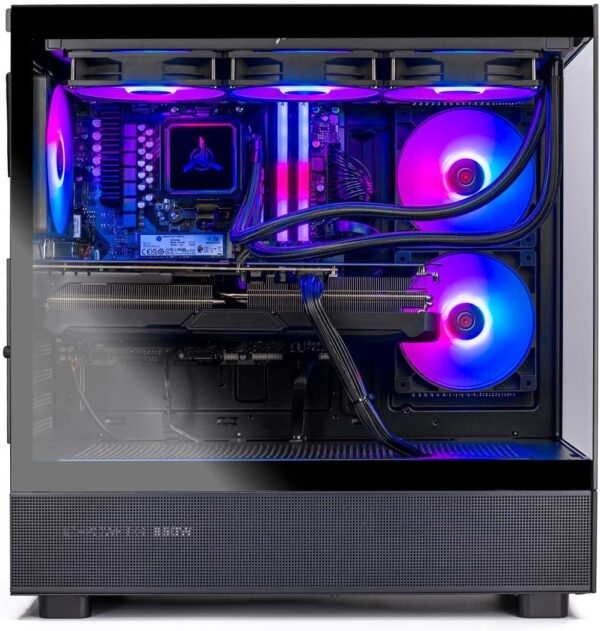 Skytech Azure Gaming PC Desktop, Ryzen 7 9700X 3.8 GHz (5.5GHz Turbo Boost), NVIDIA RTX 4060 8GB GDDR6, 1TB SSD, 16GB DDR5 RAM 6000, 650W Gold PSU, 360mm ARGB AIO, Wi-Fi, Win 11 Home - Image 3