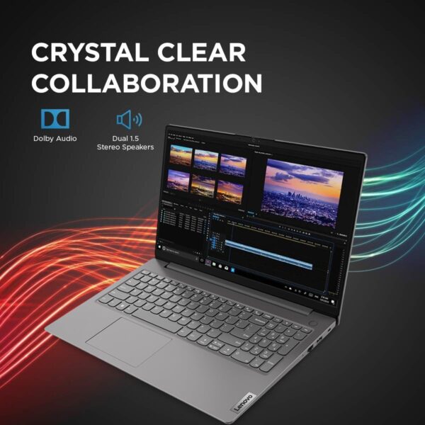 Lenovo Laptop V15 for Business, Home, Student (15.6" FHD Anti-Glare, Intel i7-1255U, 40GB RAM, 1TB SSD), Numeric Keypad, Webcam w/Shutter, Type-C, RJ-45, Wi-Fi, Win 11 Pro w/AI Copilot, Grey - Image 5