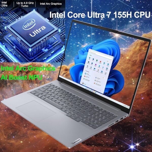 Lenovo ThinkBook 16 G7 16" FHD+ Business Laptop Computer, Intel 16-Core Ultra 7 155H (Beat i7-13705H), Arc Graphics, 32GB DDR5 RAM, 1TB PCIe SSD, WiFi 6E, Backlit Keyboard, Windows 11 Pro, AZ-XUT - Image 4